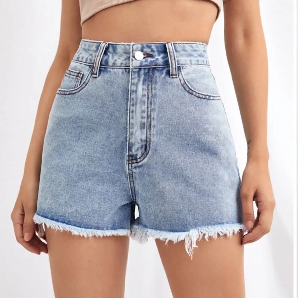 ‎Shein high rise mom shorts
